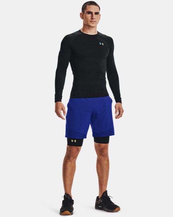 Men's UA RUSH™ HeatGear® 2.0 Long Shorts in Black image number 2
